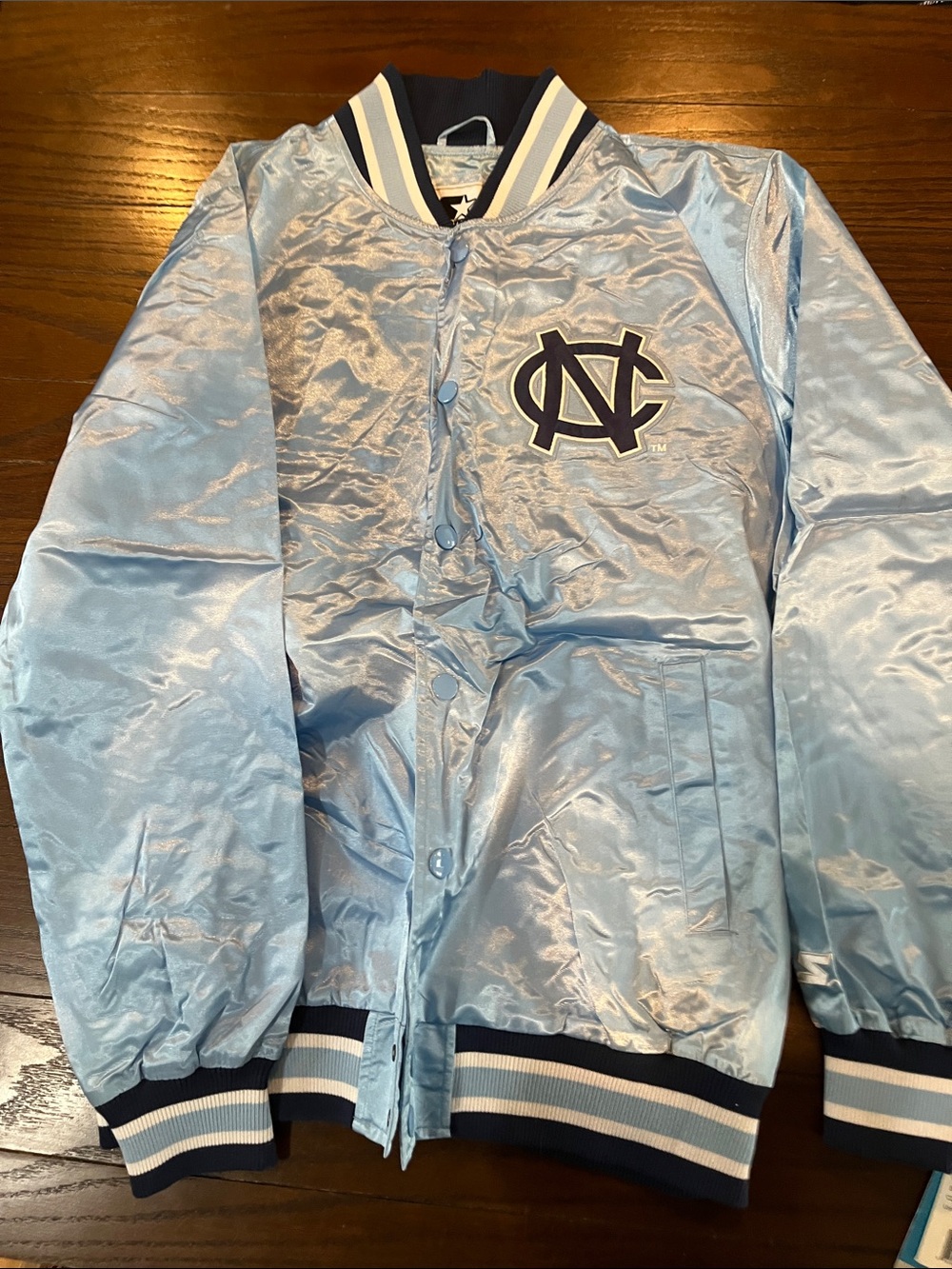 University of North Carolina Kids Satin Jacket - Light Blue